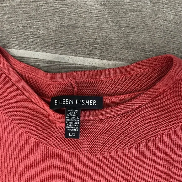 Eileen Fisher Coral Short Sleeve Top - Picture 2 of 4